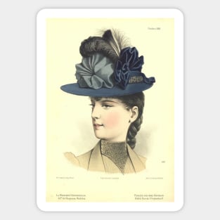 Millinery print: Octobre 1889 Sticker